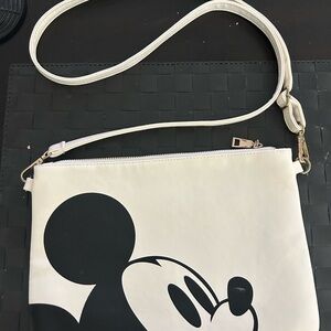 Disney Mickey Mouse Cream and Black Crossbody Bag